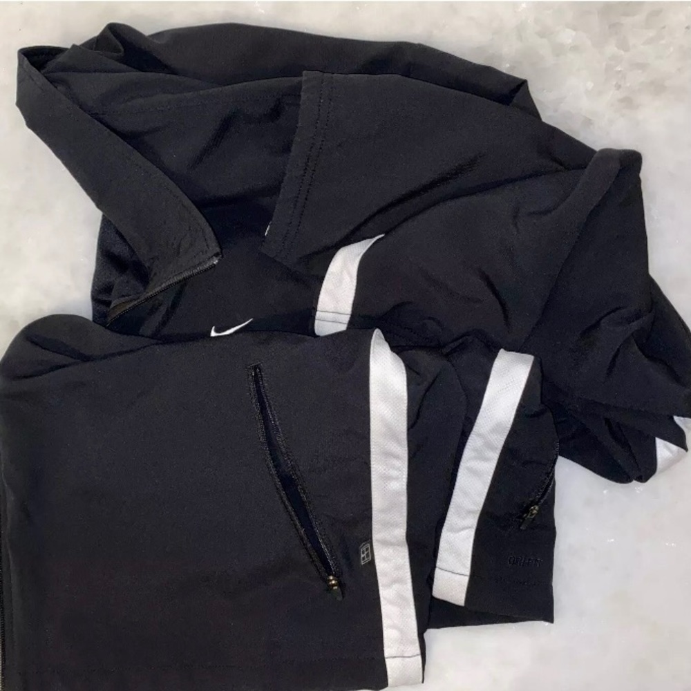 Nike Windbreaker black/white zip pockets - Picture 8 of 14